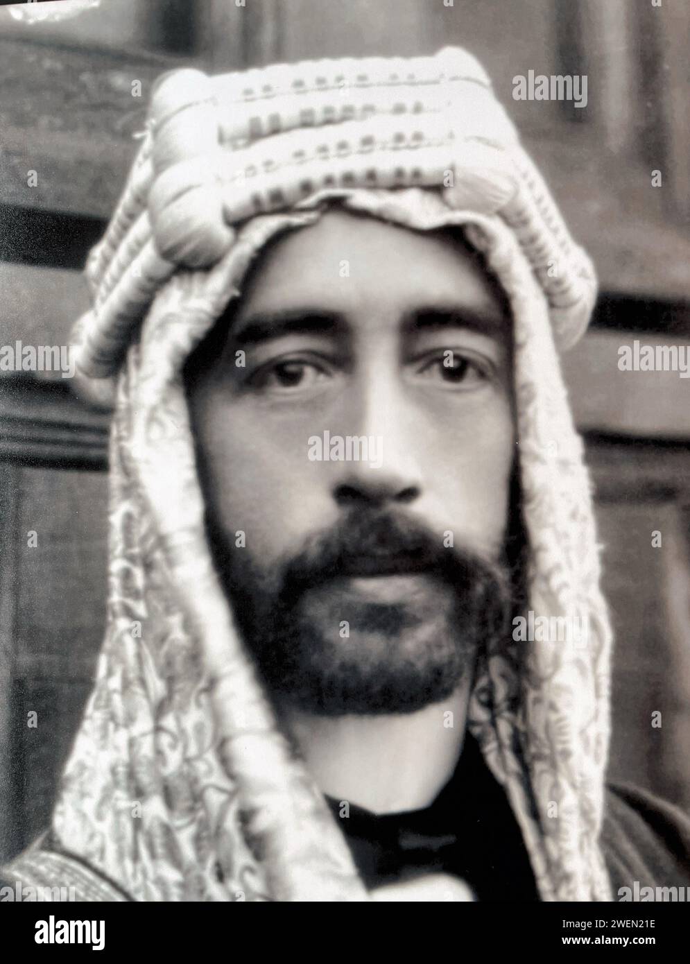 FAISAL I. VON IRAK (1885–1933) führte die große arabische Revolte im Ersten Weltkrieg an. Stockfoto