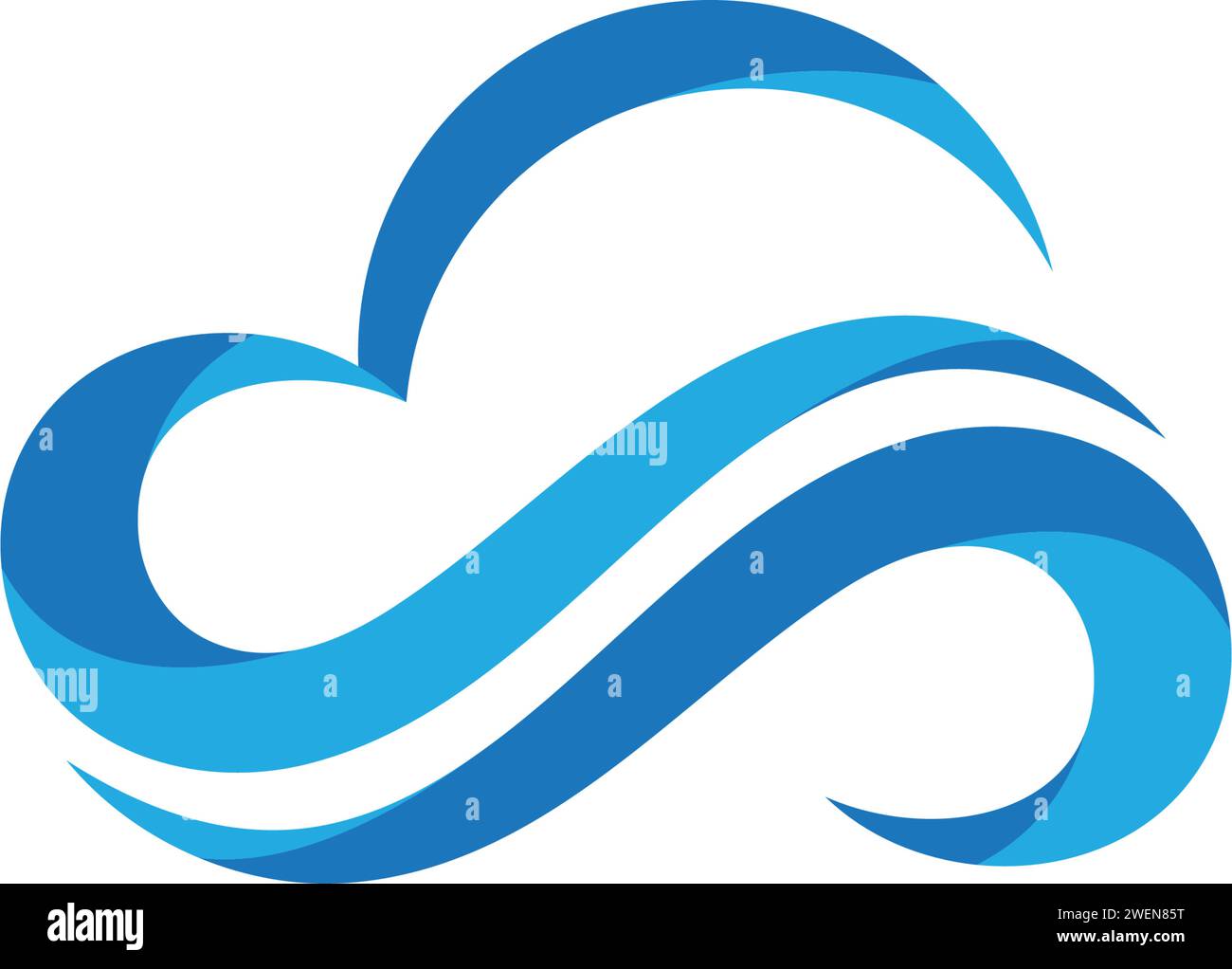 Design-Vektor für Cloud-Vektor-Logo-Vorlage Stock Vektor