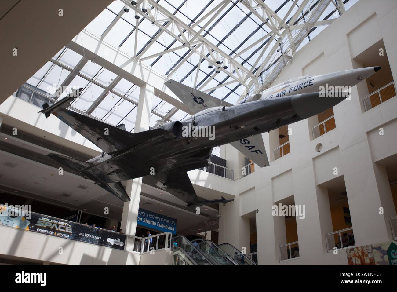 Das San Diego Air & Space Museum ist ein Luftfahrt- und Raumfahrtmuseum in San Diego, Kalifornien, USA. Das Museum befindet sich im Balboa Park Stockfoto