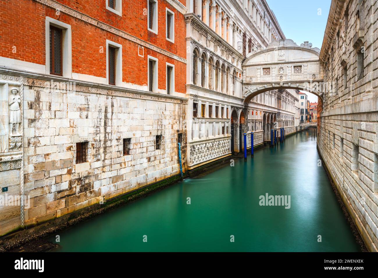 Venedig, Italien an der Seufzerbrücke. Stockfoto