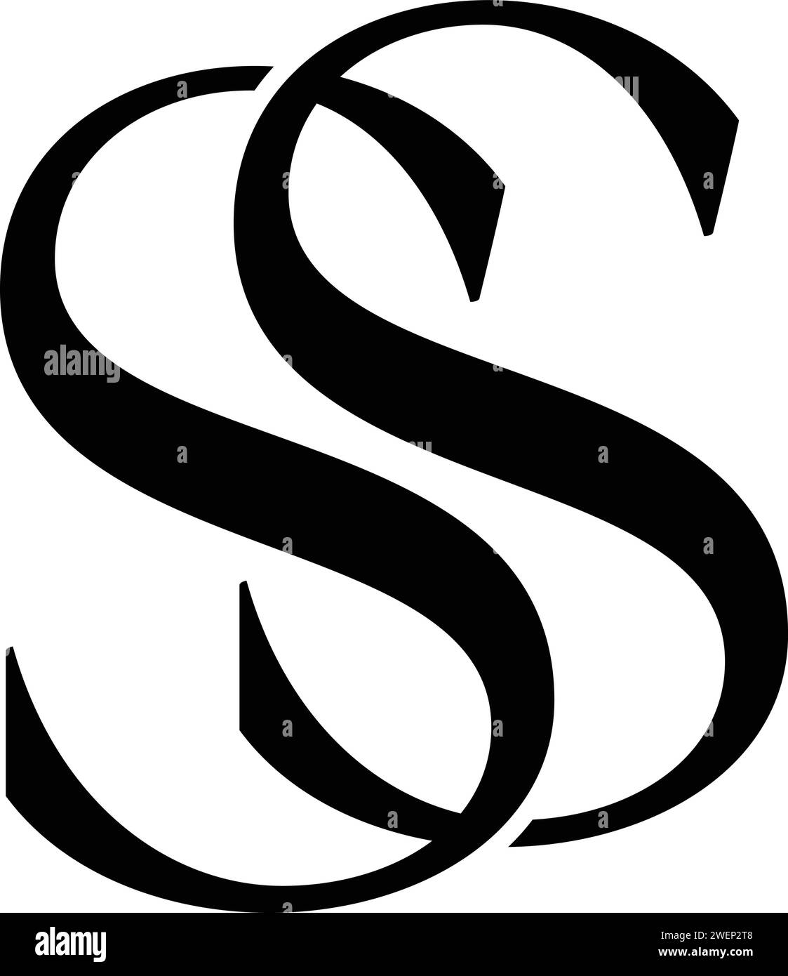 Vektor-SS-Logo Stock Vektor