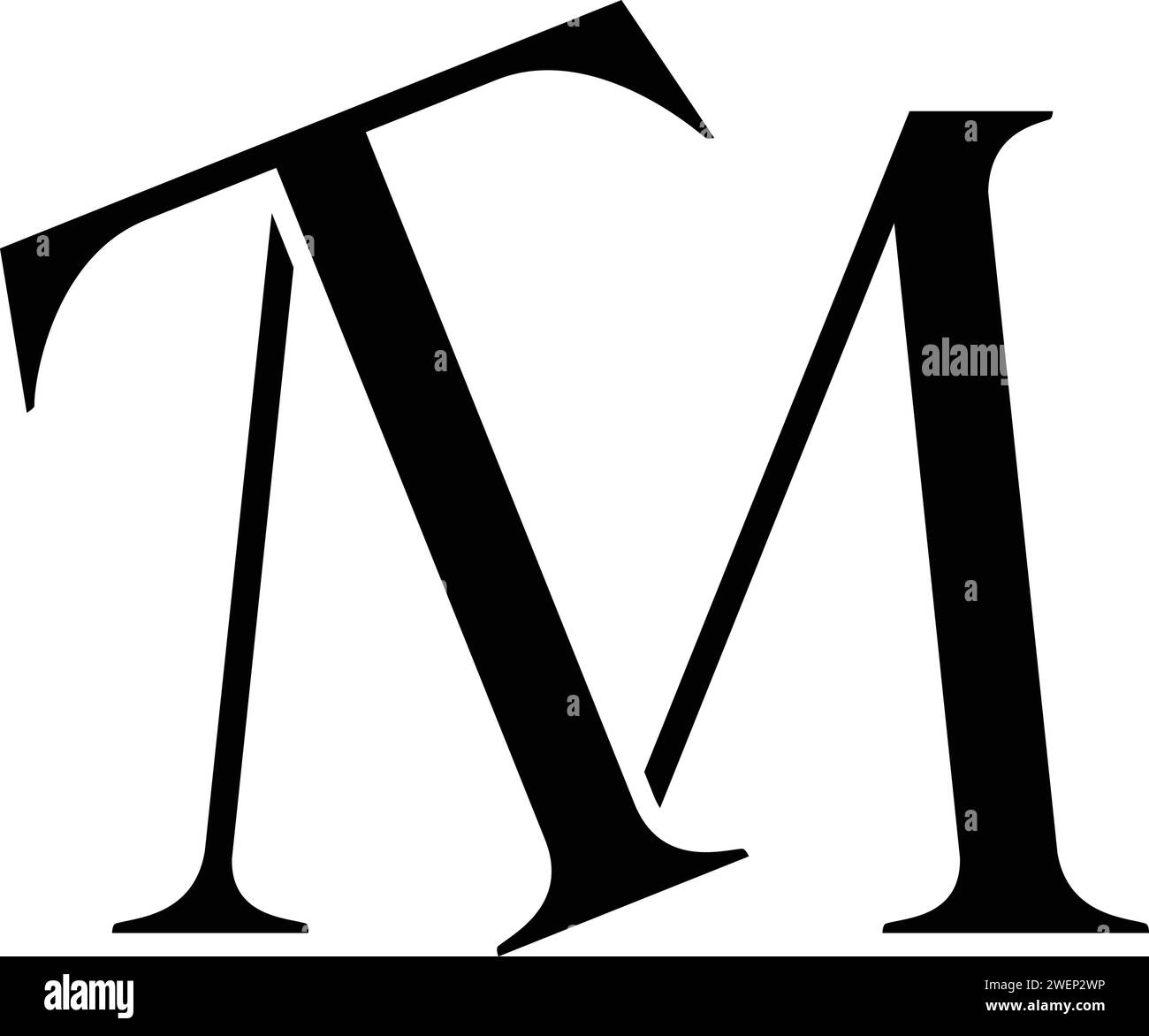Vector TM, MT-Logo Stock Vektor