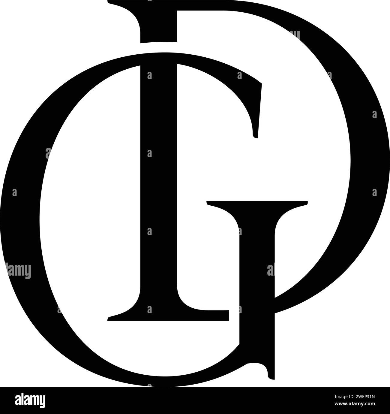 Gd brief logo schwarzwei stockfotos und bilder alamy