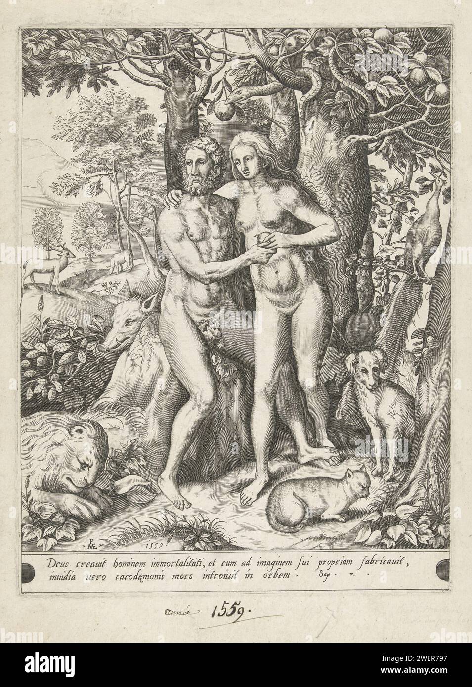 Adam und eva unter dem apfelbaum -Fotos und -Bildmaterial in hoher ...