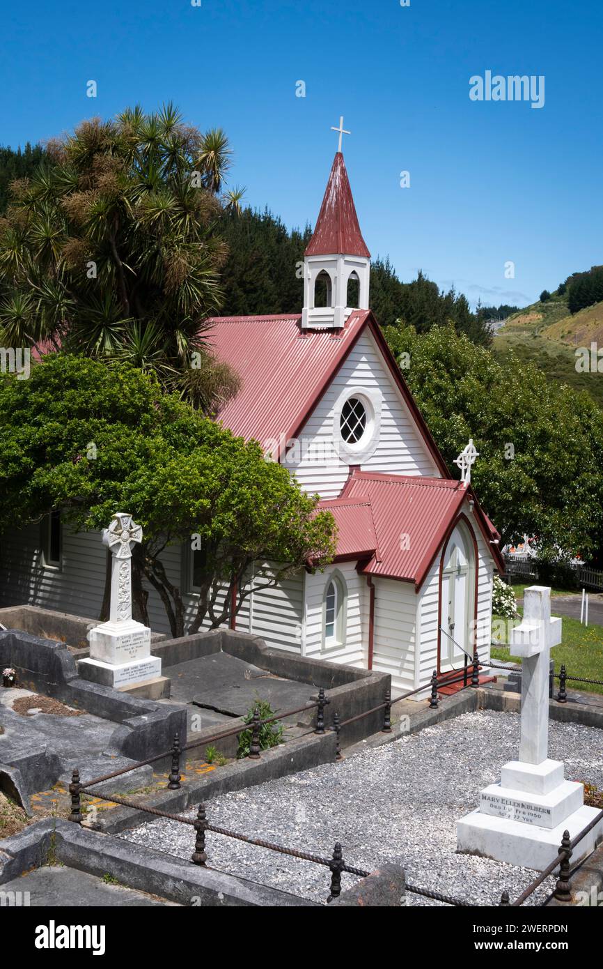 St. Joseph's Catholic Church, Pauatahanui, Porirua, Wellington, Nordinsel, Neuseeland Stockfoto