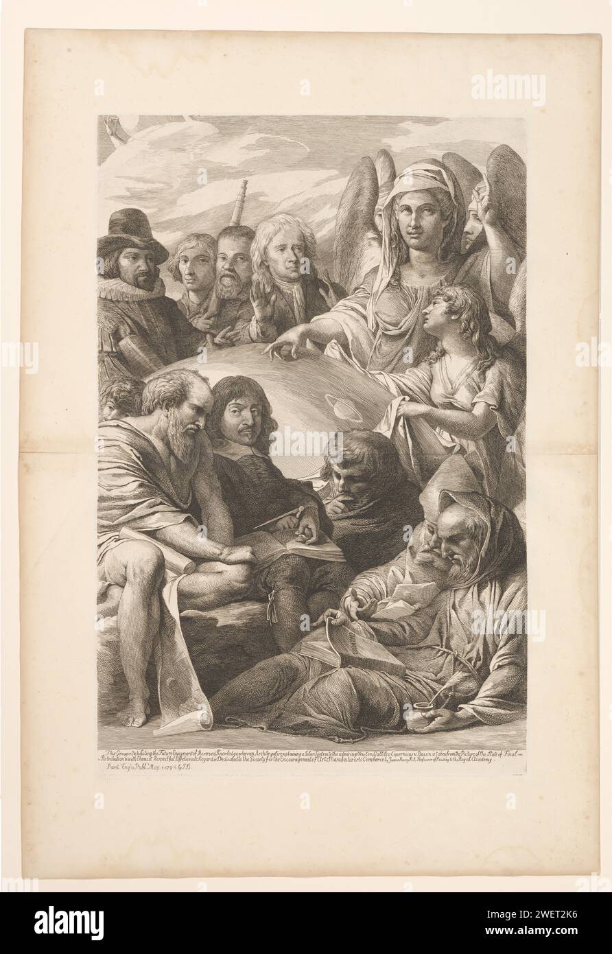 Reserviertes Wissen (Allegory on Science), James Barry, 1795 Druck ein