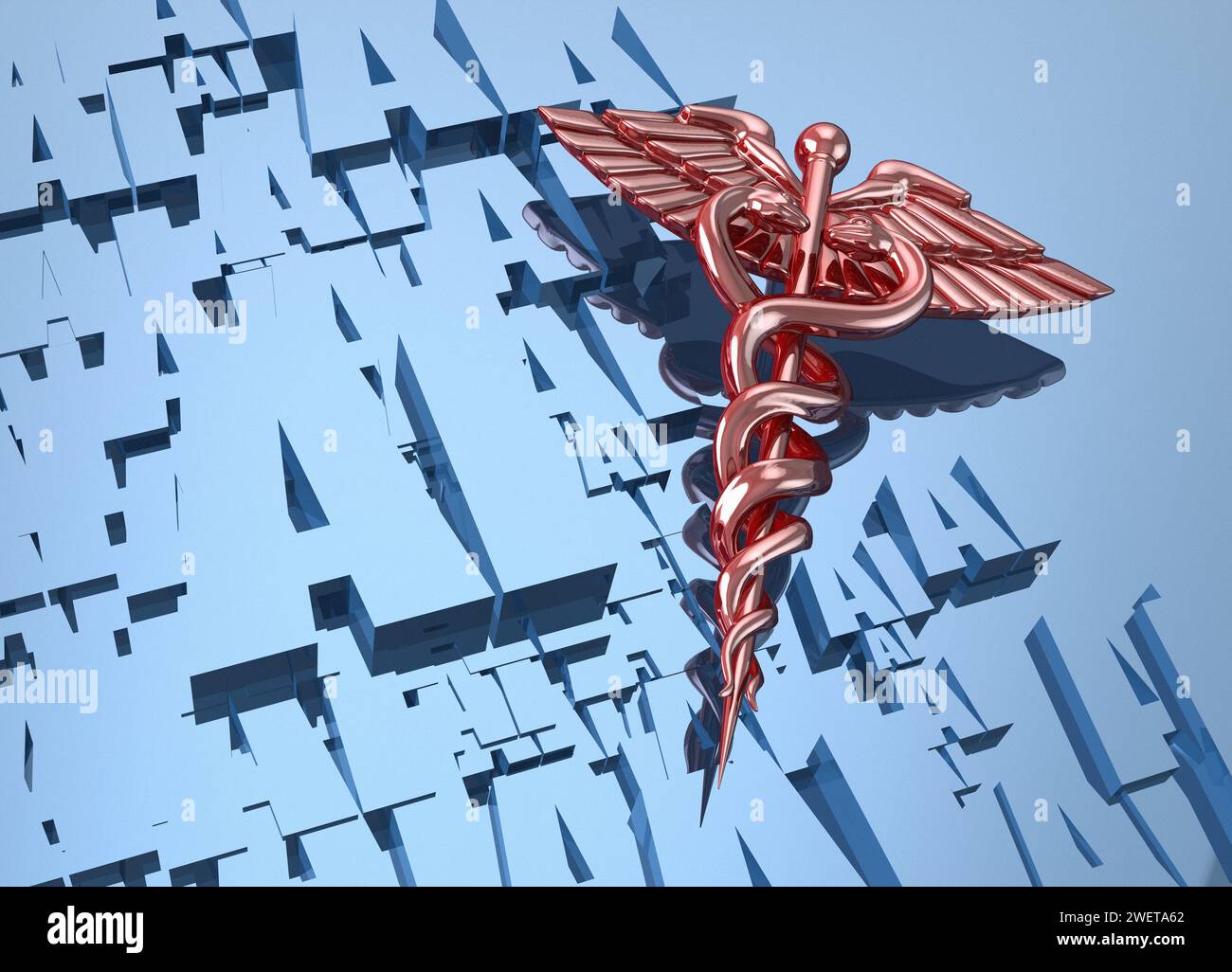 KI in der Medizin, konzeptuelle Illustration Stockfoto