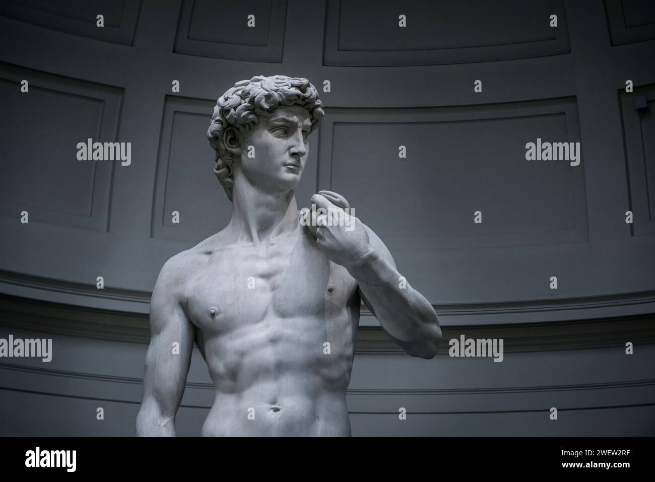 Michelangelos David in der Galleria Accademia, Florenz, Italien Stockfoto