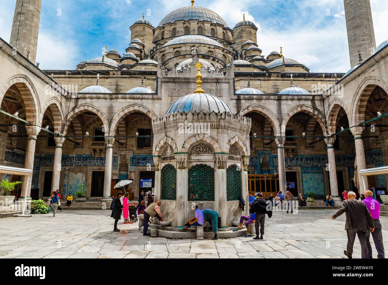 Hagia Sophia, Juwel der byzantinischen Kunst. Erst eine christliche Kirche, dann eine orthodoxe Kirche. Stockfoto