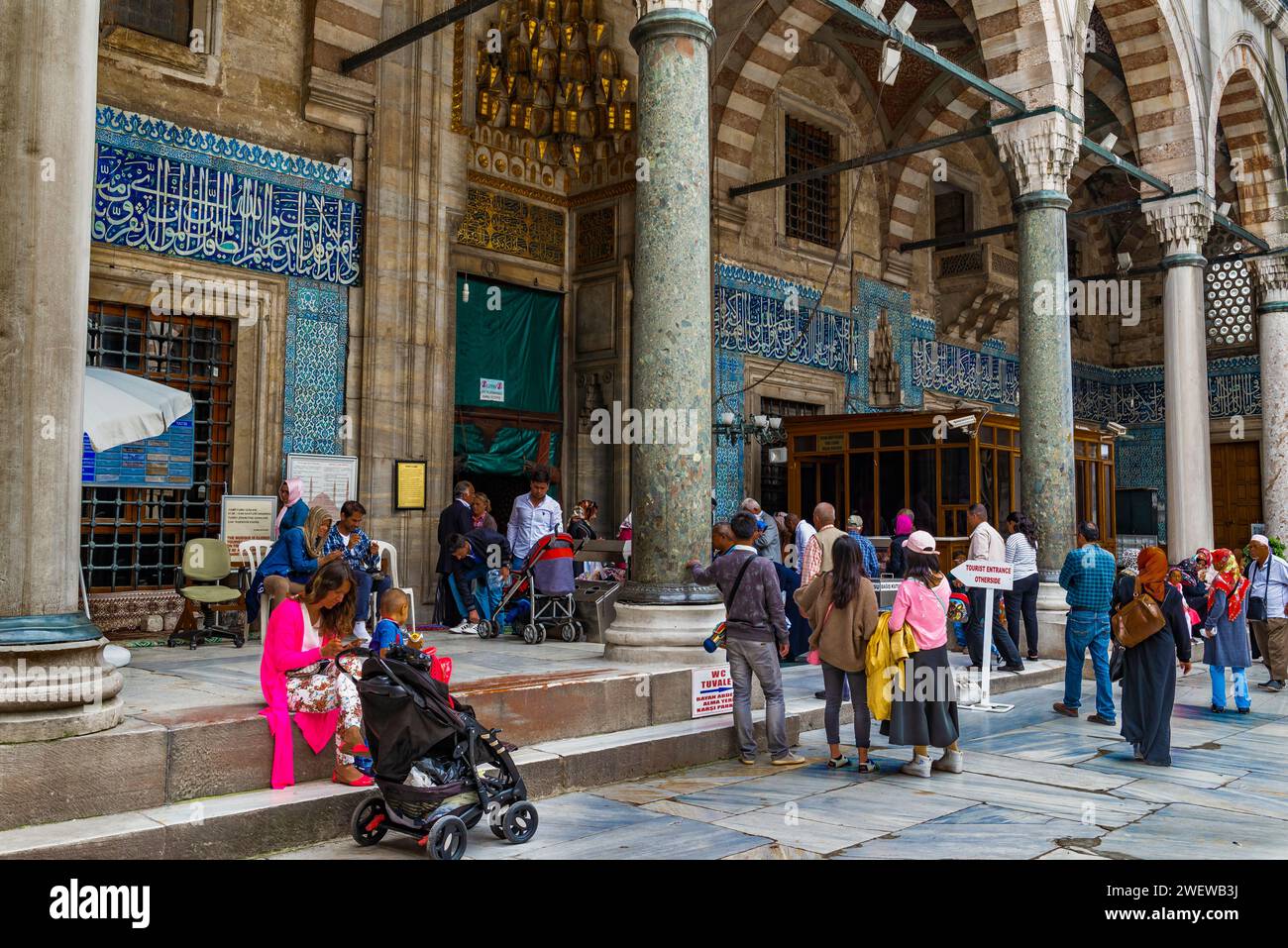 Hagia Sophia, Juwel der byzantinischen Kunst. Erst eine christliche Kirche, dann eine orthodoxe Kirche. Stockfoto