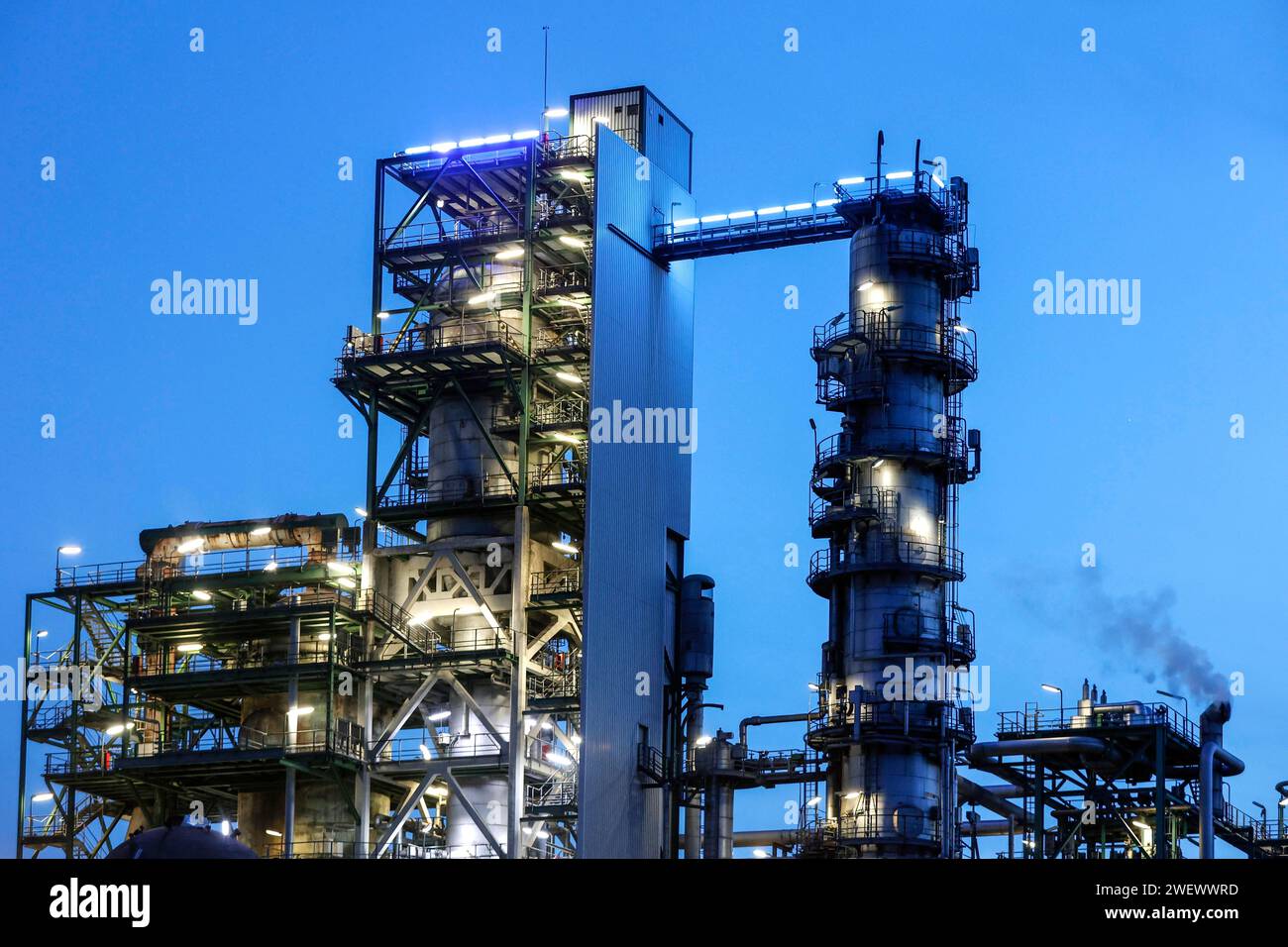 Raffinerie BP Ruhr Oel GmbH in Gelsenkirchen Horst, 10. April 2022 Stockfoto