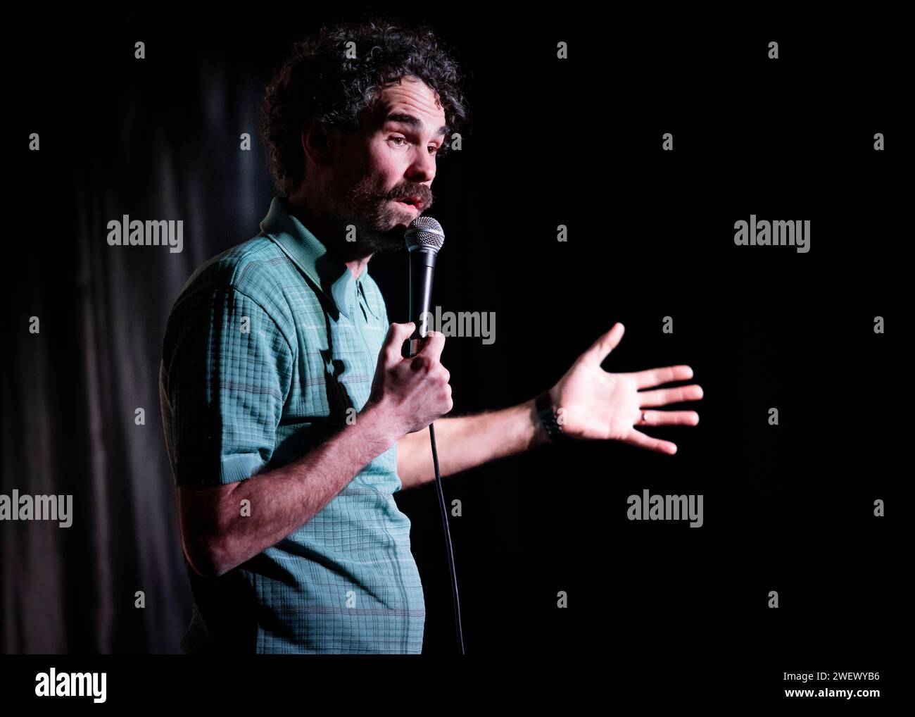 Paul F Taylor, Stand Up Comedian, Joker Comedy Club, Southend-on-Sea, Essex © Clarissa Debenham (Film Free Photography) / Alamy Stockfoto