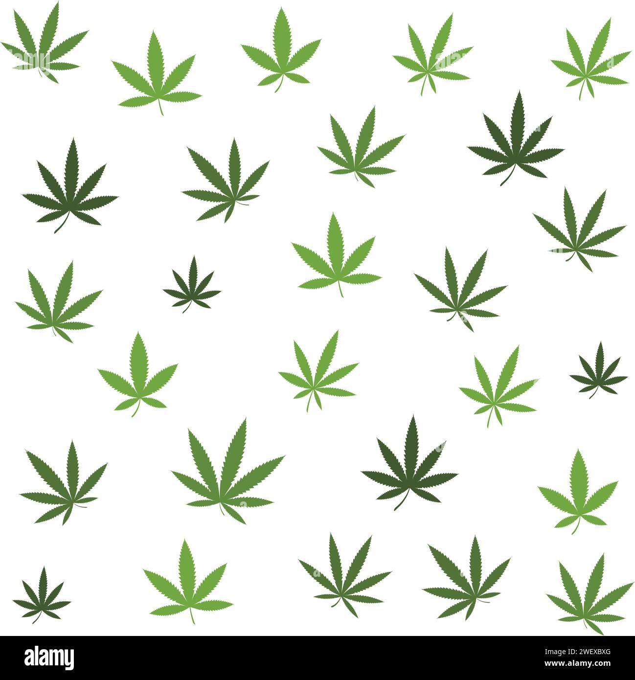 Cannabisblatt nahtlose Vektor-Illustration Design Stock Vektor