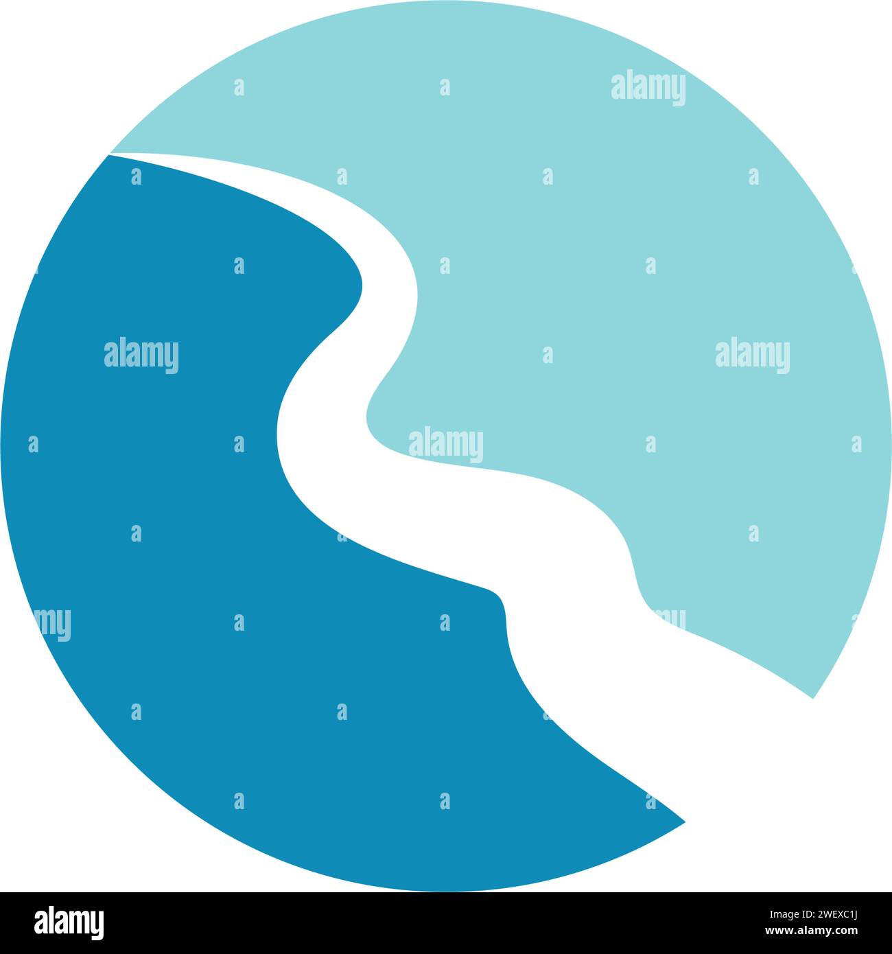 River Icon Vektor Illustration Design-Vorlage Stock Vektor