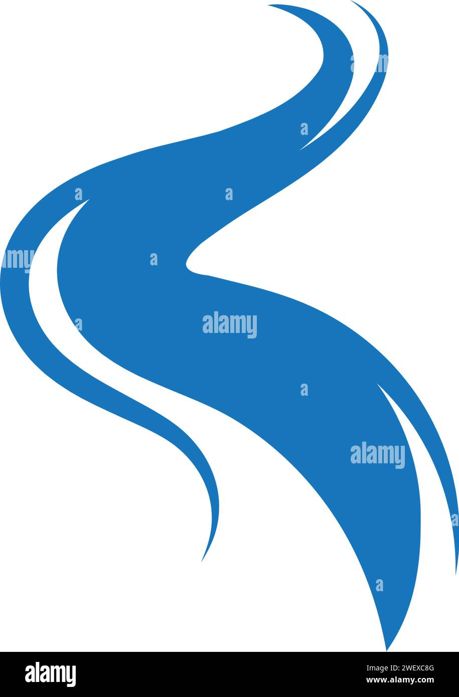 River Icon Vektor Illustration Design-Vorlage Stock Vektor