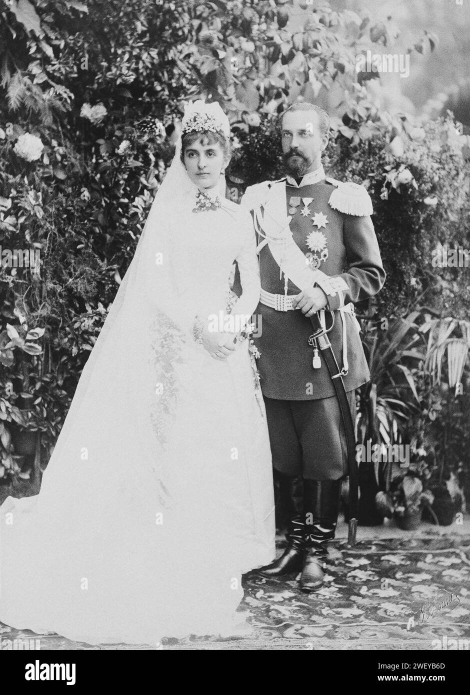 Anastasia und Georg Maximilianowitsch. Stockfoto