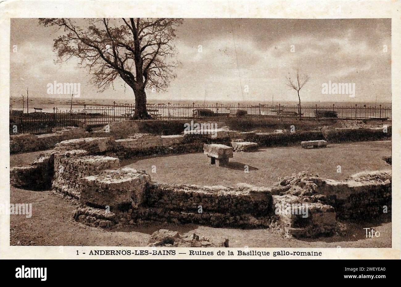 Andernos-les-Bains - Ruines gallo-romaines 5. Stockfoto