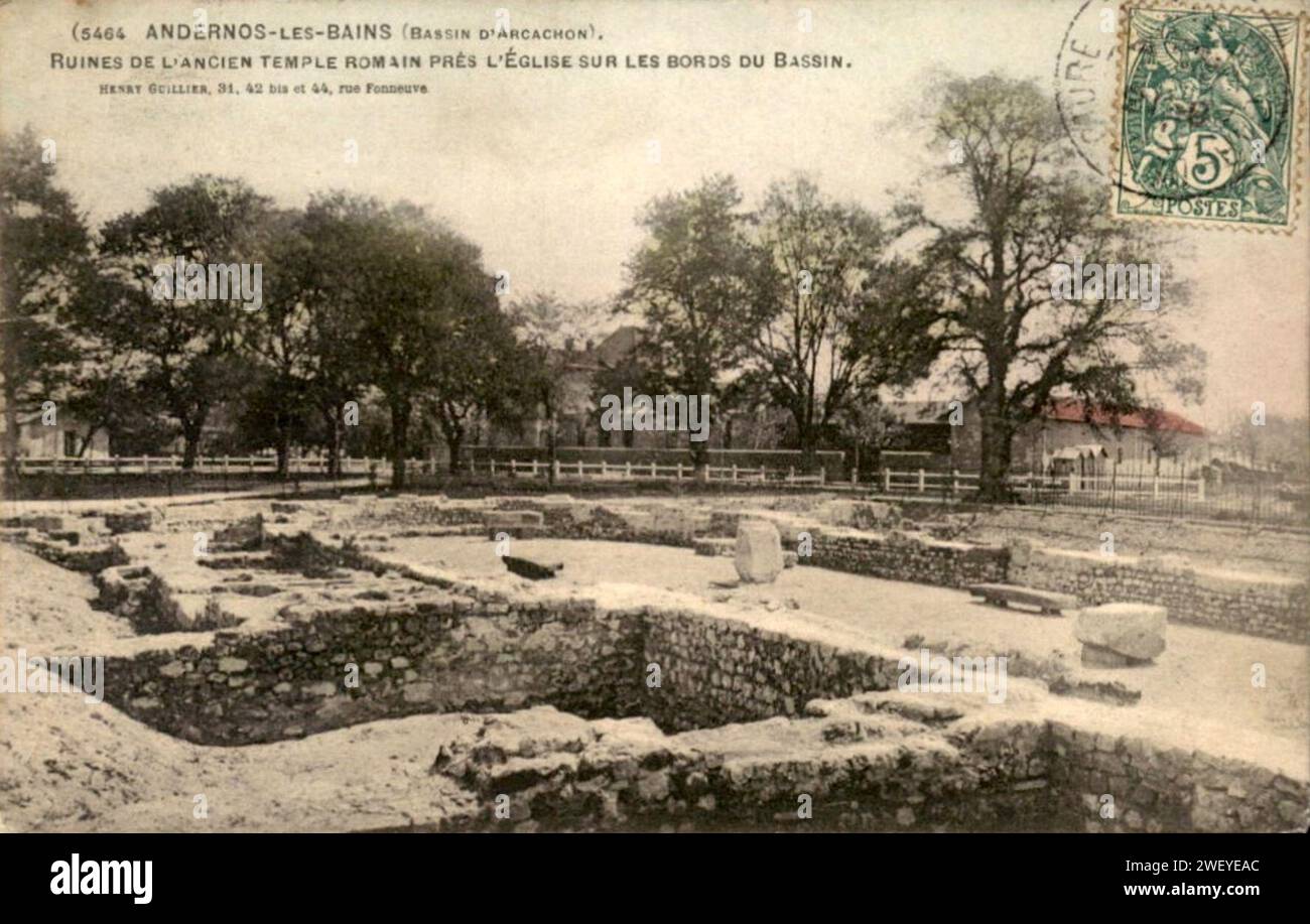 Andernos-les-Bains - Ruines gallo-romaines 3. Stockfoto