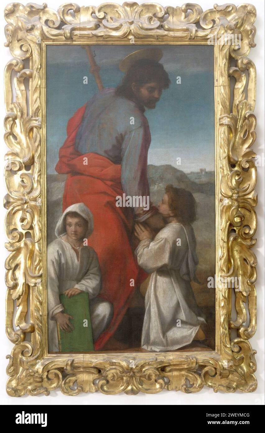 Andrea del Sarto - San Giacomo il Maggiore accarezza due fanciulli, 00099771. Stockfoto