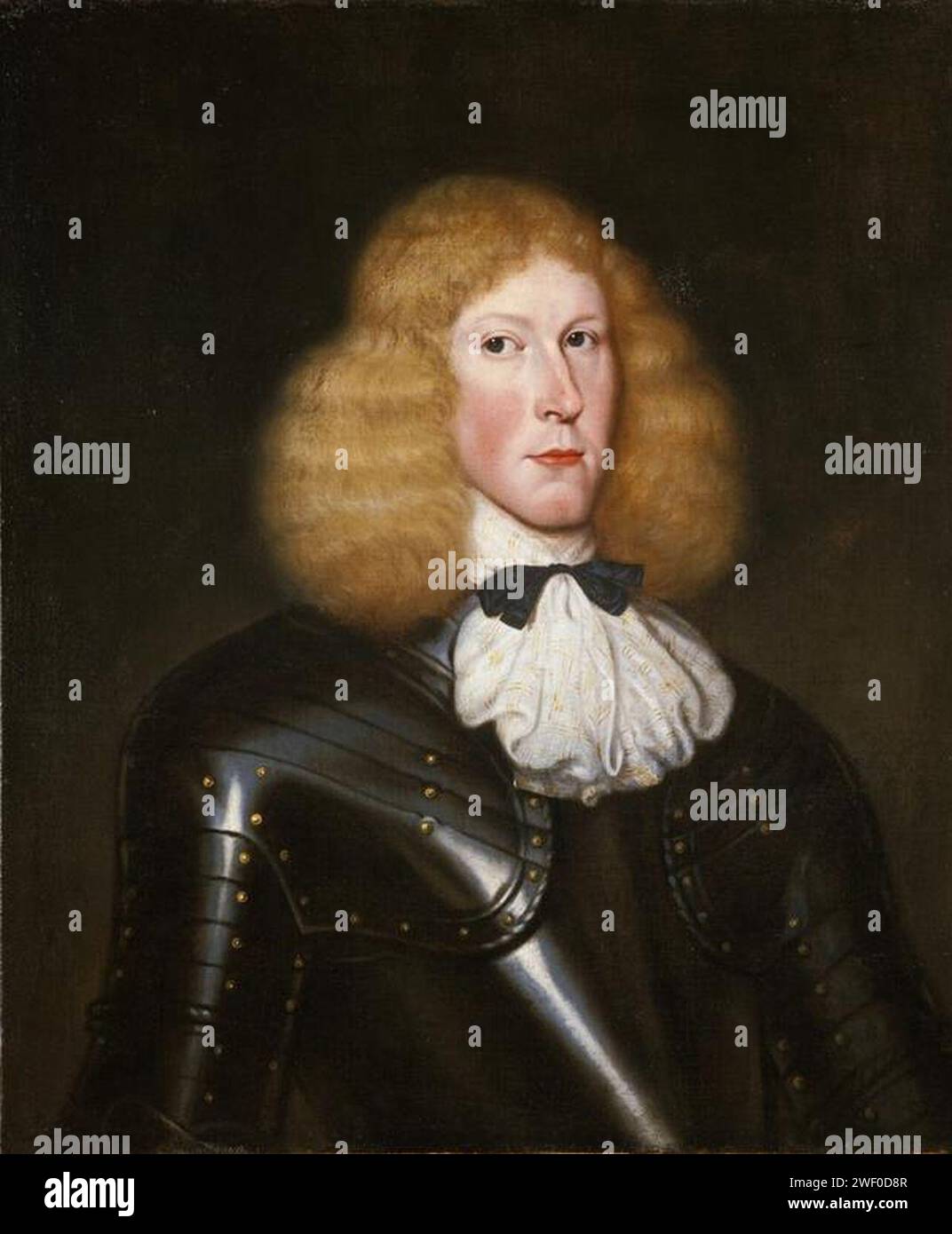 Anonym - Kapitän Robert Campbell von Glenlyon (Caiptean Raibeart Caimbeul Ghleann Lìomhann), 1632 - 1696. Das Kommando bei Glencoe Stockfoto