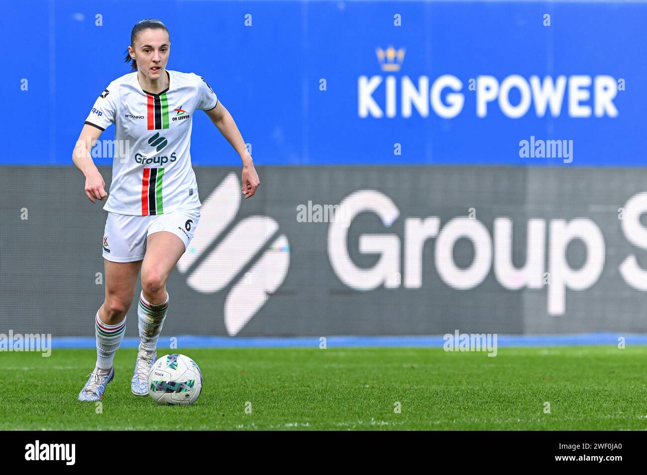 Leuven, Belgien. Januar 2024. Zenia Mertens (6) von OHL während eines