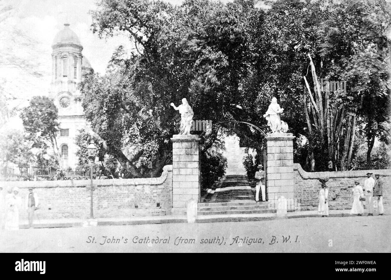 Antigua - St. John's Cathedral. Stockfoto