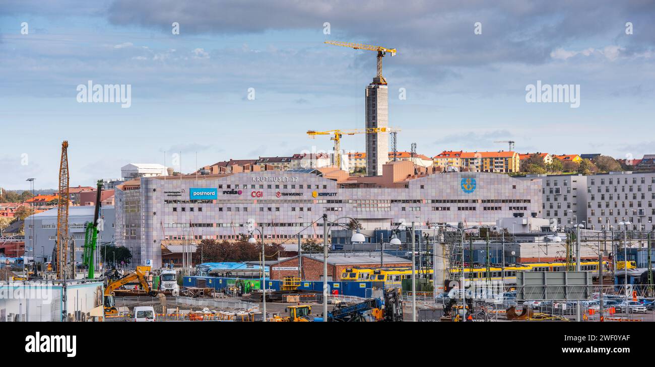 Göteborg, Schweden - 20. september 2019: Kruthuset 17, Hauptpostterminal Göteborg. Stockfoto