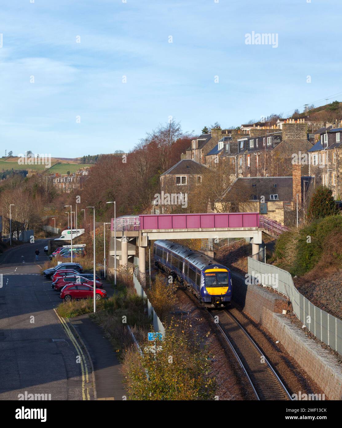 ScotRail 170 TurboStar Train 170415 in Galashiels an der Scottish Borders Railway Line, Schottland, Großbritannien Stockfoto