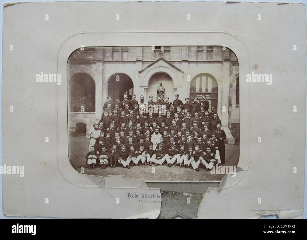 Arcueil, ecole Albert Le Grand (J. David, 1879-80) - 2. Stockfoto