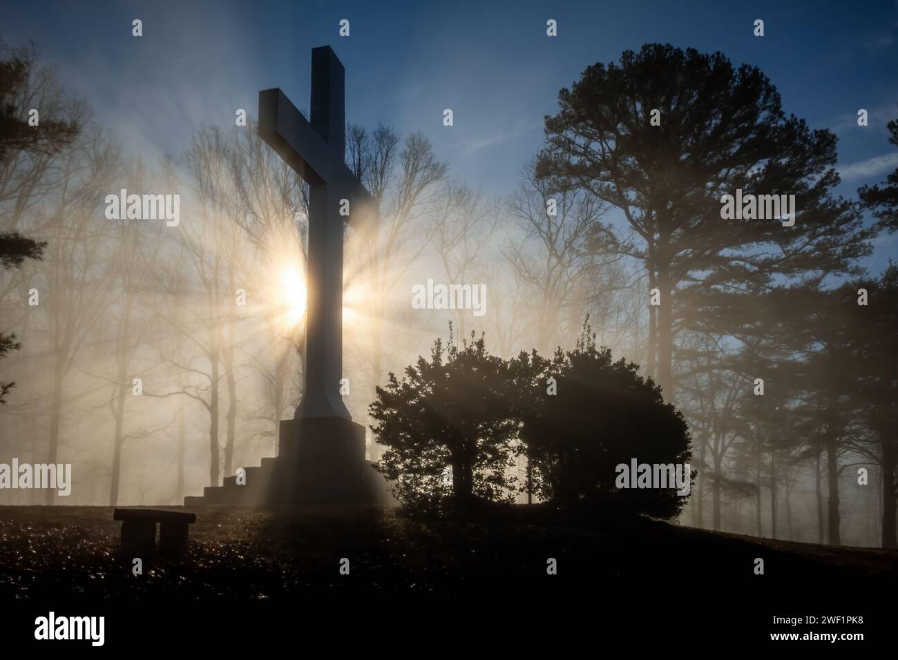 Die sewanee Momorial Kreuz ehrt die, die von Franklin County Tennessee gedient haben und in allen Kriegen seit dem Zweiten Weltkrieg I. starb Stockfoto