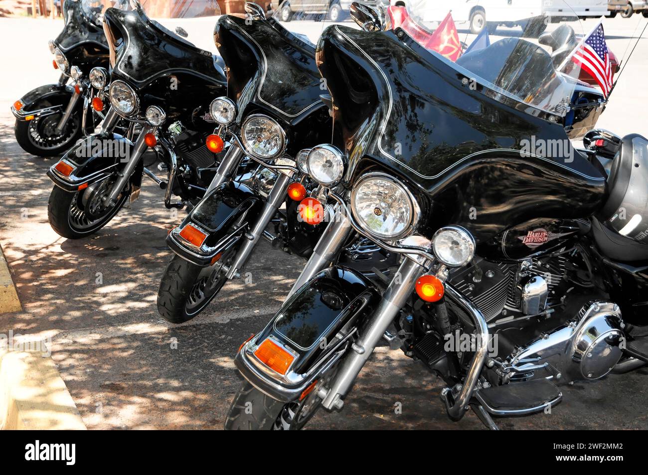 Motorräder, Chopper, Grand Canyon National Park, Colorado Plateaus, Arizona, Amerika, USA Stockfoto