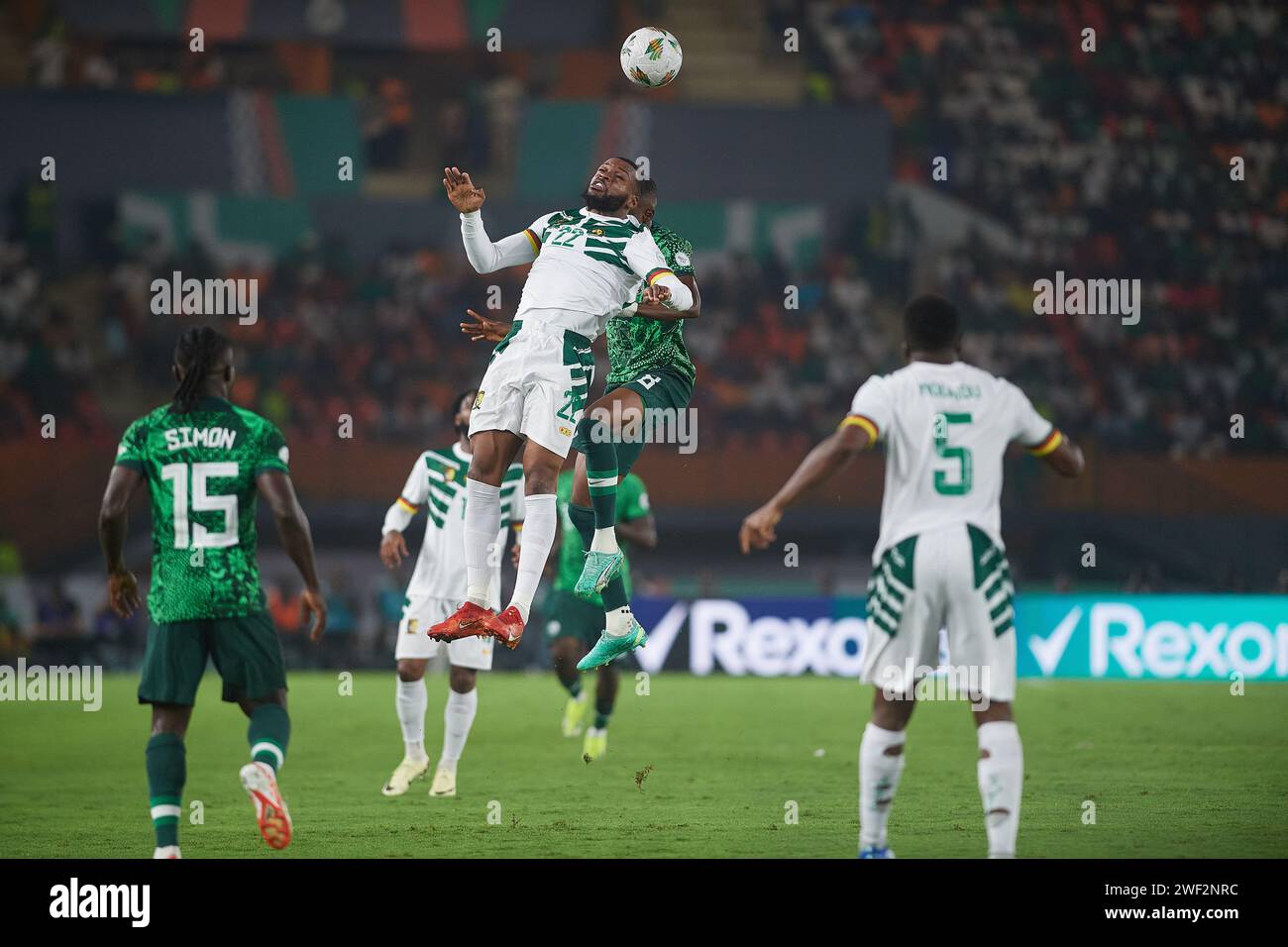 Abidjan, Elfenbeinküste. Januar 2024. Achtelrunde. Stockfoto