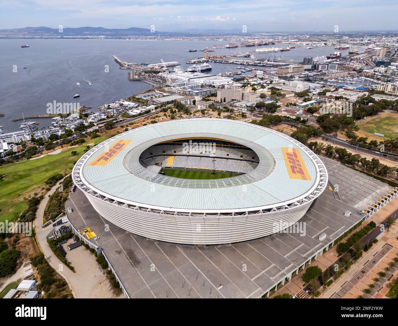 Kapstadt Stadium oder DHL Stadium, Green Point, Kapstadt, Südafrika Stockfoto