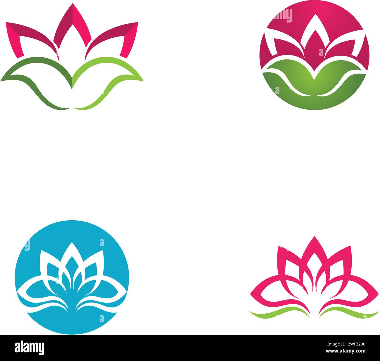 Schönheit Vektor Blumen design Logo-Vorlage-Symbol Stock Vektor