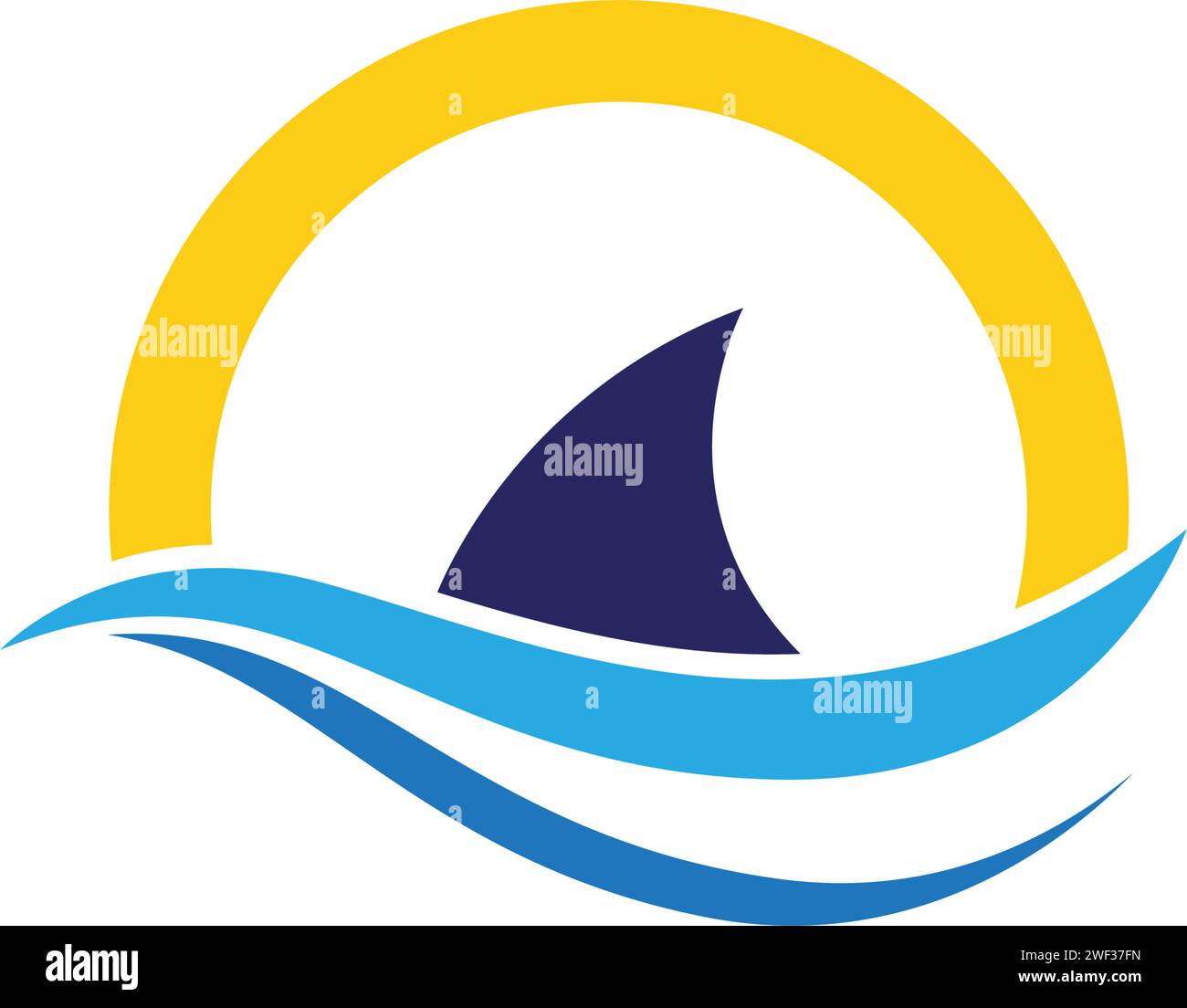 Shark Illustration Logo Vorlage Vektor Symbol Design Stock Vektor