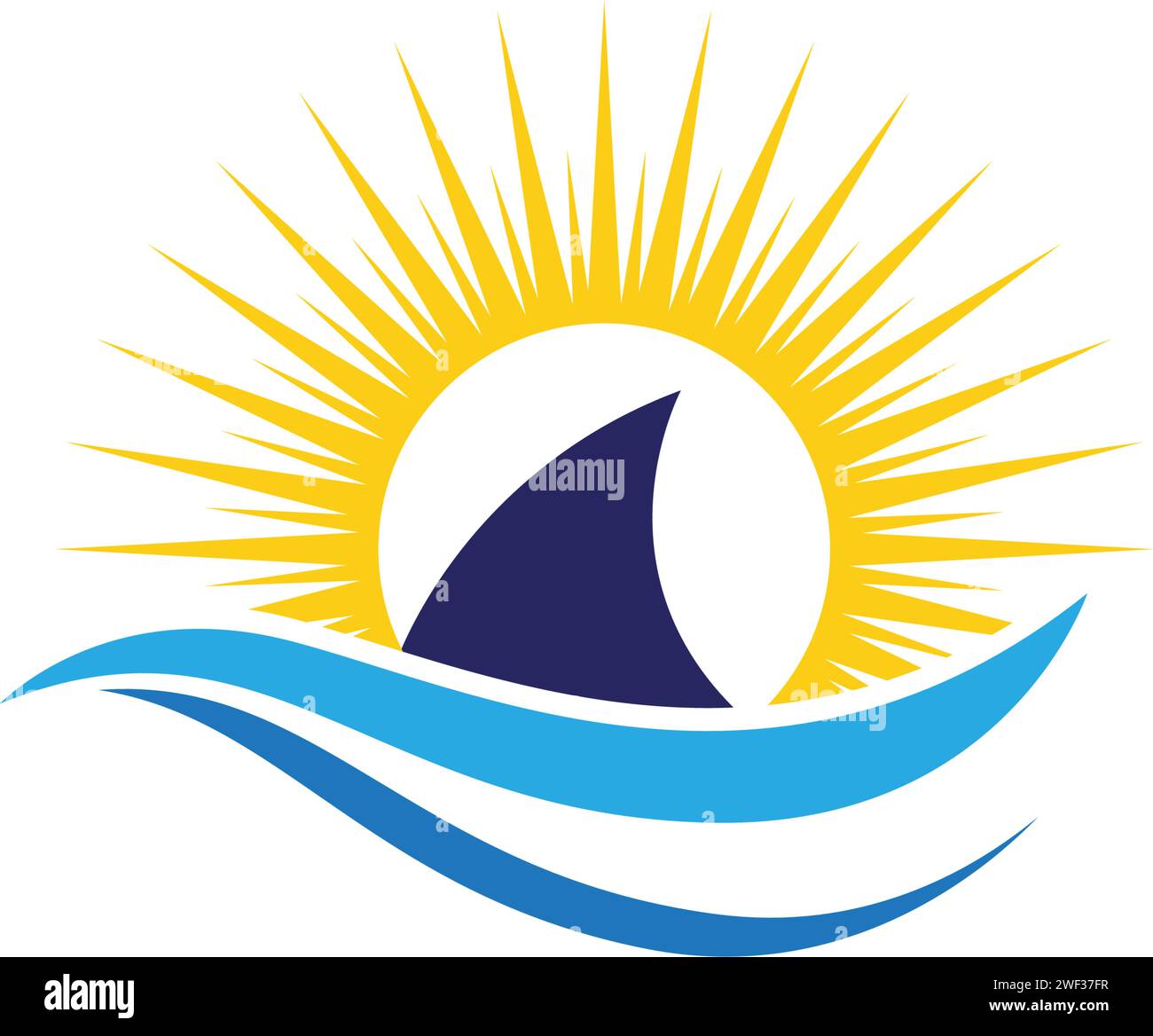 Shark Illustration Logo Vorlage Vektor Symbol Design Stock Vektor