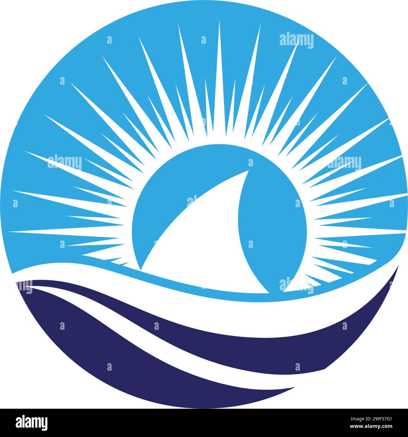 Shark Illustration Logo Vorlage Vektor Symbol Design Stock Vektor