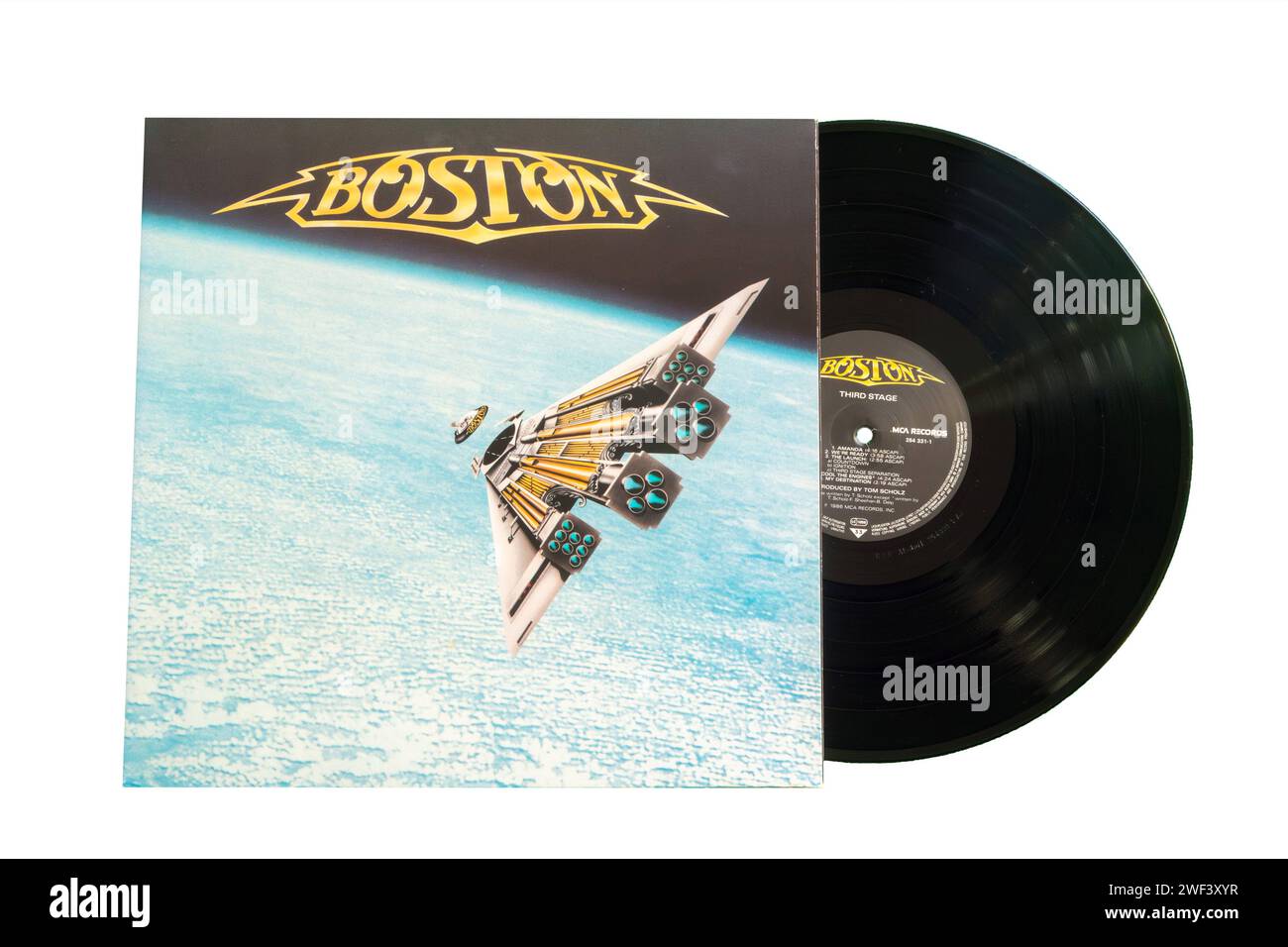 Cover des Albums THIRD STAGE der amerikanischen Band BOSTON aus dem Jahr 1986 *** Cover des Albums THIRD STAGE der amerikanischen Band BOSTON aus dem Jahr 1986 Copyright: xx Stockfoto