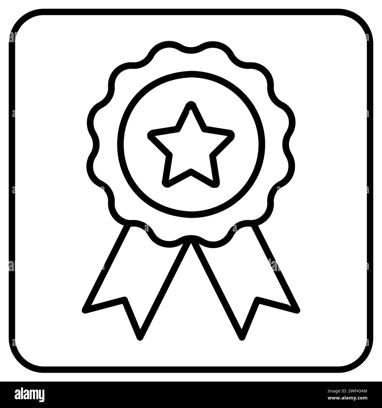 Award Star - Symbol Für Linie. Abbildung Des Vektormaterials. Premium-Vektor-Symbol für Web- oder App-Taste. Stock Vektor