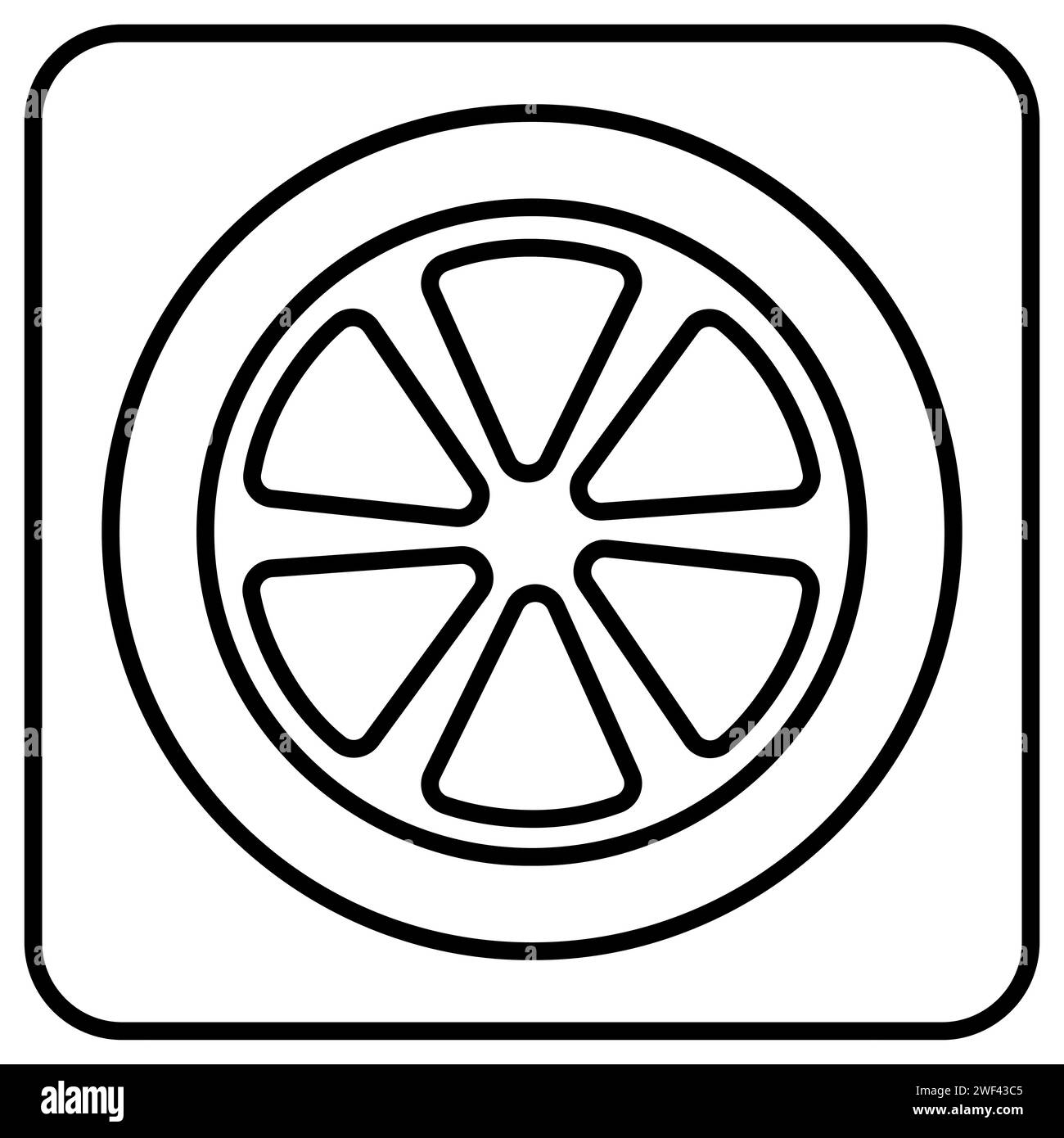 Autoradvektorsymbol für Web oder App. Car Lift Icon Solid Style. Vektorsymbol-Designelement für Webseite, Mobile App, UI, UX-Design Stock Vektor