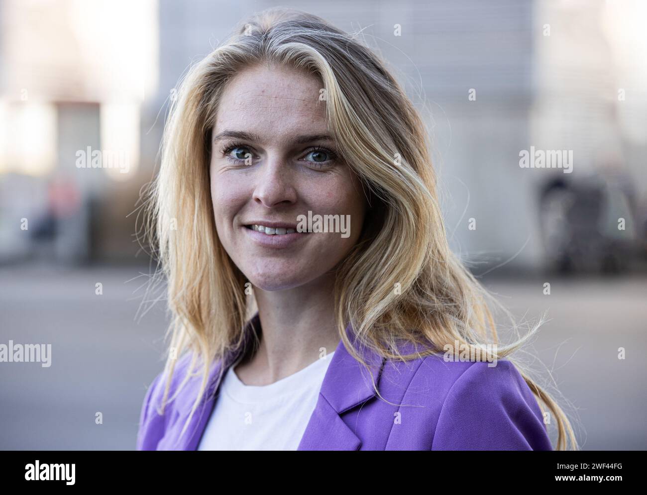 28.01.2024. Düsseldorf. Segel-Pionierin Rosalin Kuiper auf der Boot 2024. Stockfoto