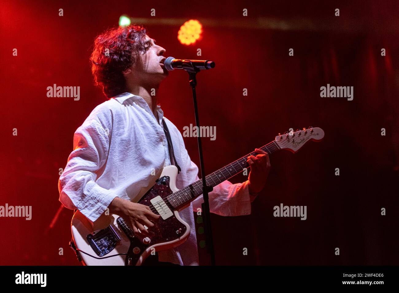 Cartagena, Spanien. Juli 2023. Die spanische Rockband Arde Bogota trat während ihres Auftritts beim La Mar de Musicas Festival in Cartagena auf. © ABEL Stockfoto