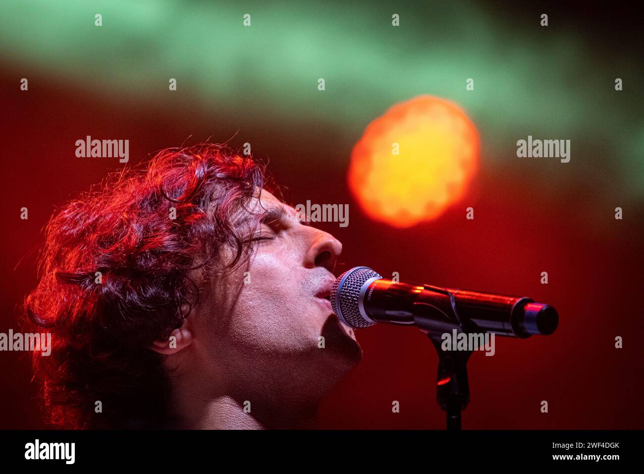 Cartagena, Spanien. Juli 2023. Die spanische Rockband Arde Bogota trat während ihres Auftritts beim La Mar de Musicas Festival in Cartagena auf. © ABEL Stockfoto