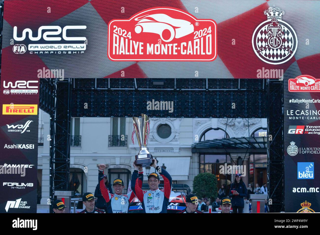 Gap, Fürstentum Monaco. Januar 2024. Während Der Fia-Rallye-Weltmeisterschaft Wrc Rallye Automobile Monte-Carlo 2024 28. Januar Gap, Frankreich Credit: Independent Photo Agency/Alamy Live News Stockfoto