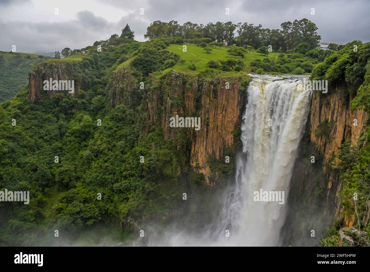 Howick Falls Wasserfall am Umgeni River in KZN midlands Meander Stockfoto