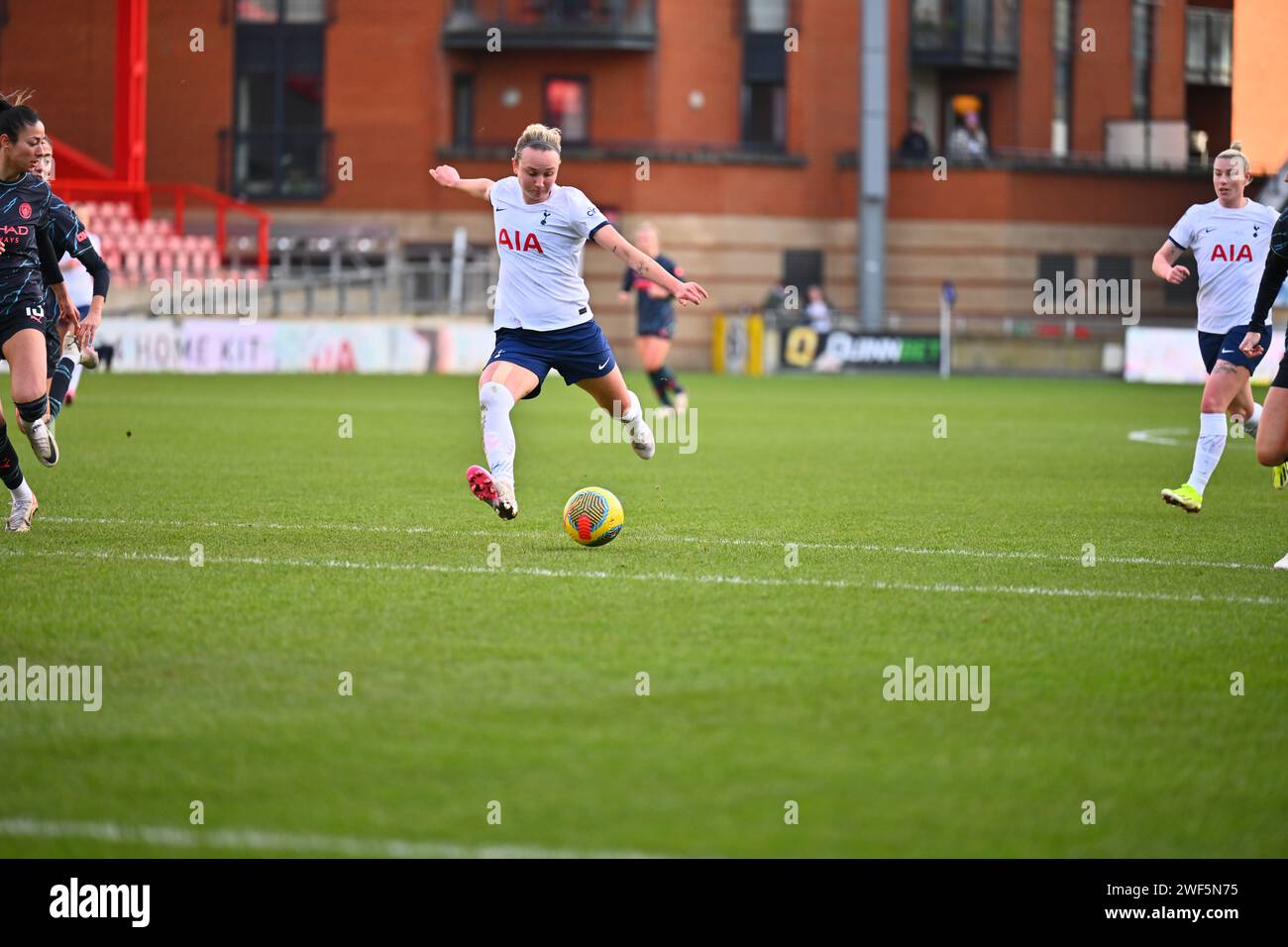 Martha Thomas, Tottenham Hotspur Women gegen Manchester City Women im Gaughan Stadium, East London, UK. Sonntag, 28. Januar 2024 Stockfoto