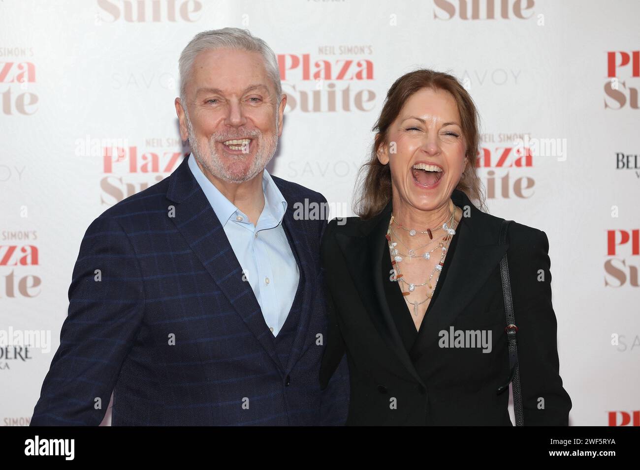 London, Großbritannien. Januar 2024. Brian Conley nimmt an der Galavorstellung der Plaza Suite im Savoy Theatre in London Teil. Credit: John Davies/Alamy Live News Stockfoto