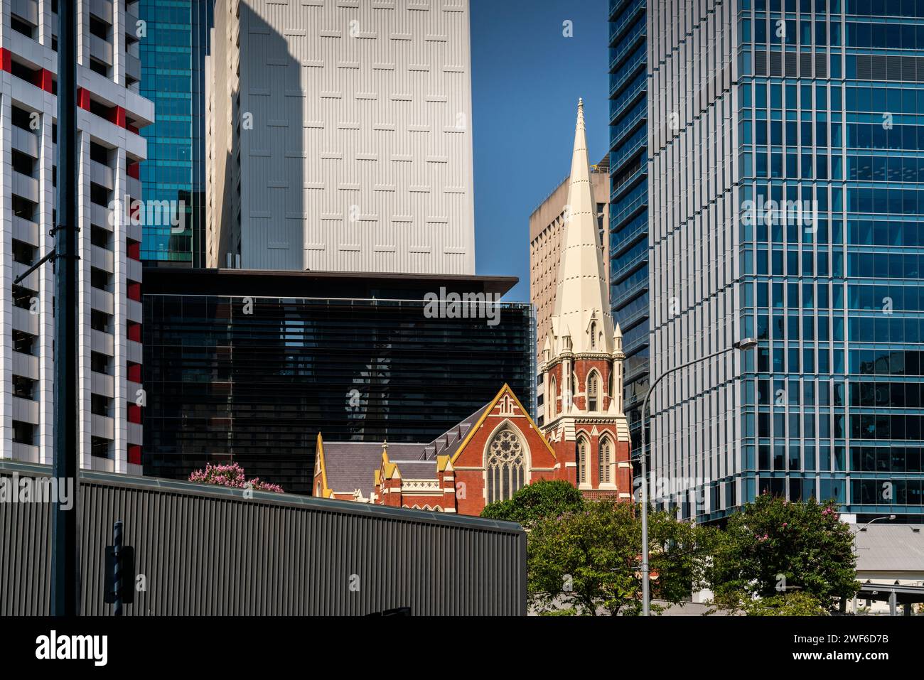 Albert Street Uniting Church, Brisbane CBD, Queensland, Australien Stockfoto