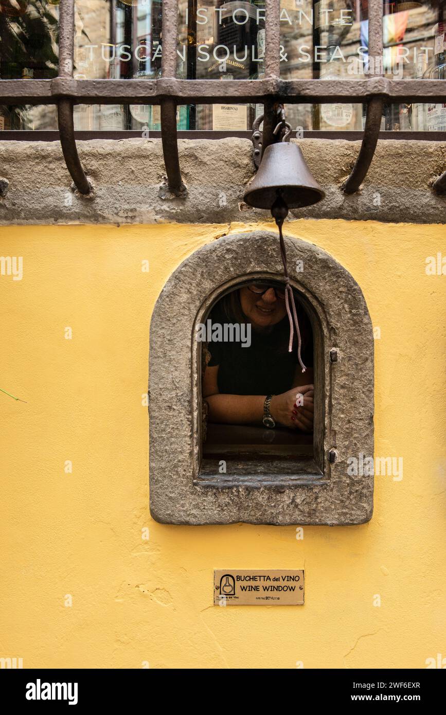 Buchette del Vino, Weinfenster von Florenz, Toskana, Italien Stockfoto