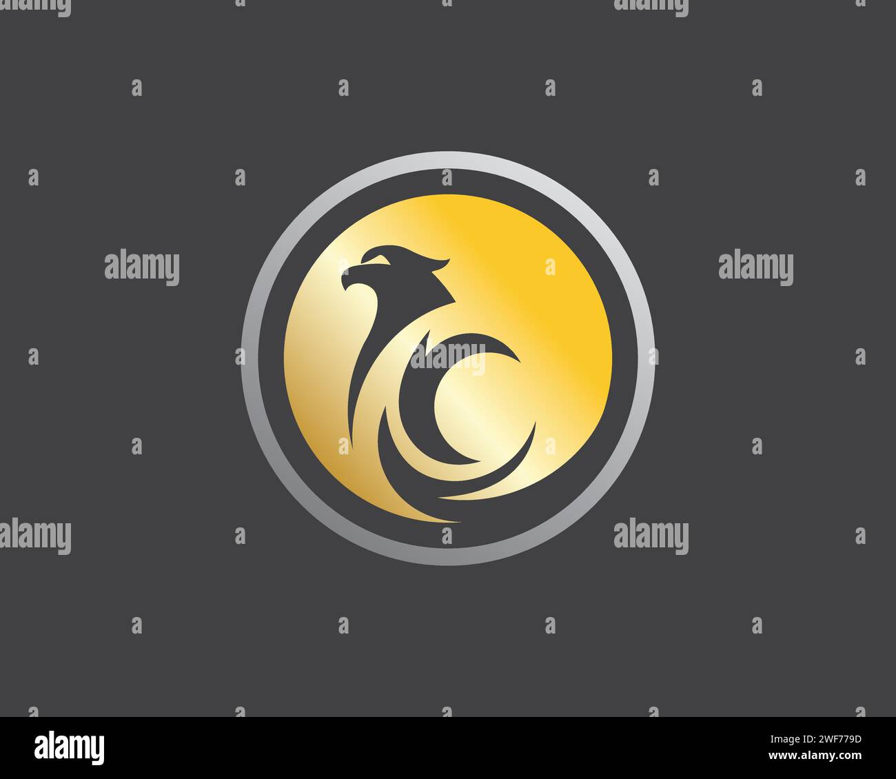 Falcon wing Logo Template Vector Illustration Design Stock Vektor